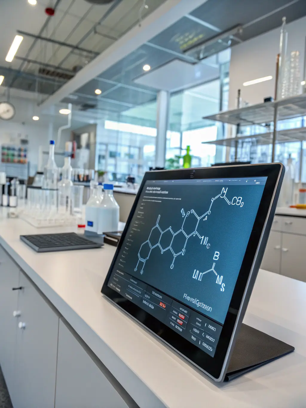 A modern laboratory interior with state-of-the-art equipment and organized workstations, demonstrating Pro-Path Solutions' lab buildout capabilities.